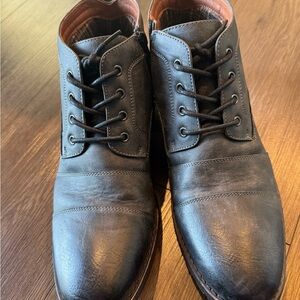 Men's Ferro Aldo Charcoal Leather Boots